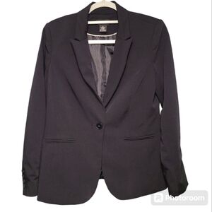 Liz Claiborne Career Black Women's One Button Blazer Size 8‎